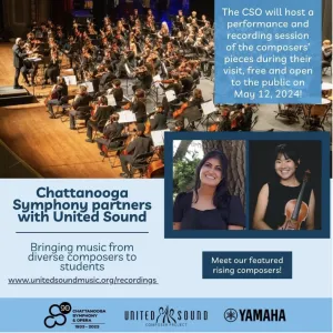 United Sound &amp; Chattanooga Symphony Recording Project &mdash; cover photo
