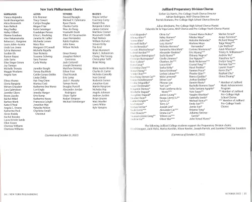 Nyphil Program Name &mdash; David Geffen Hall Opening Gala (Wed. 10/26)