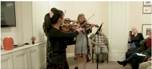 13-year-old violinist surprises 102-year-old friend with birthday serenade