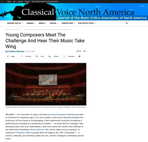 Young composers meet the challenges and hear their music